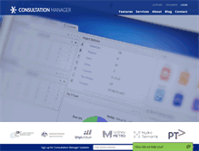 Tablet Screenshot of consultationmanager.com